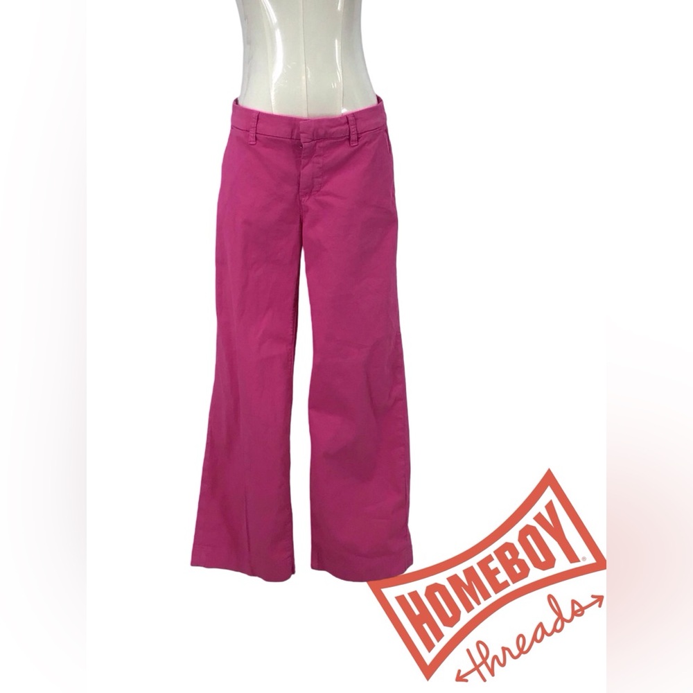 Frank & Eileen Pink Flare Wide Leg Jeans Size 4
